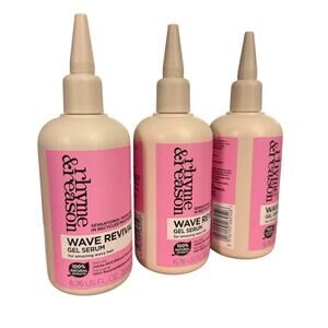 3 Lot Rhyme & Reason Wave Revival Gel Serum 6.7 Oz Each Brand New Bottle